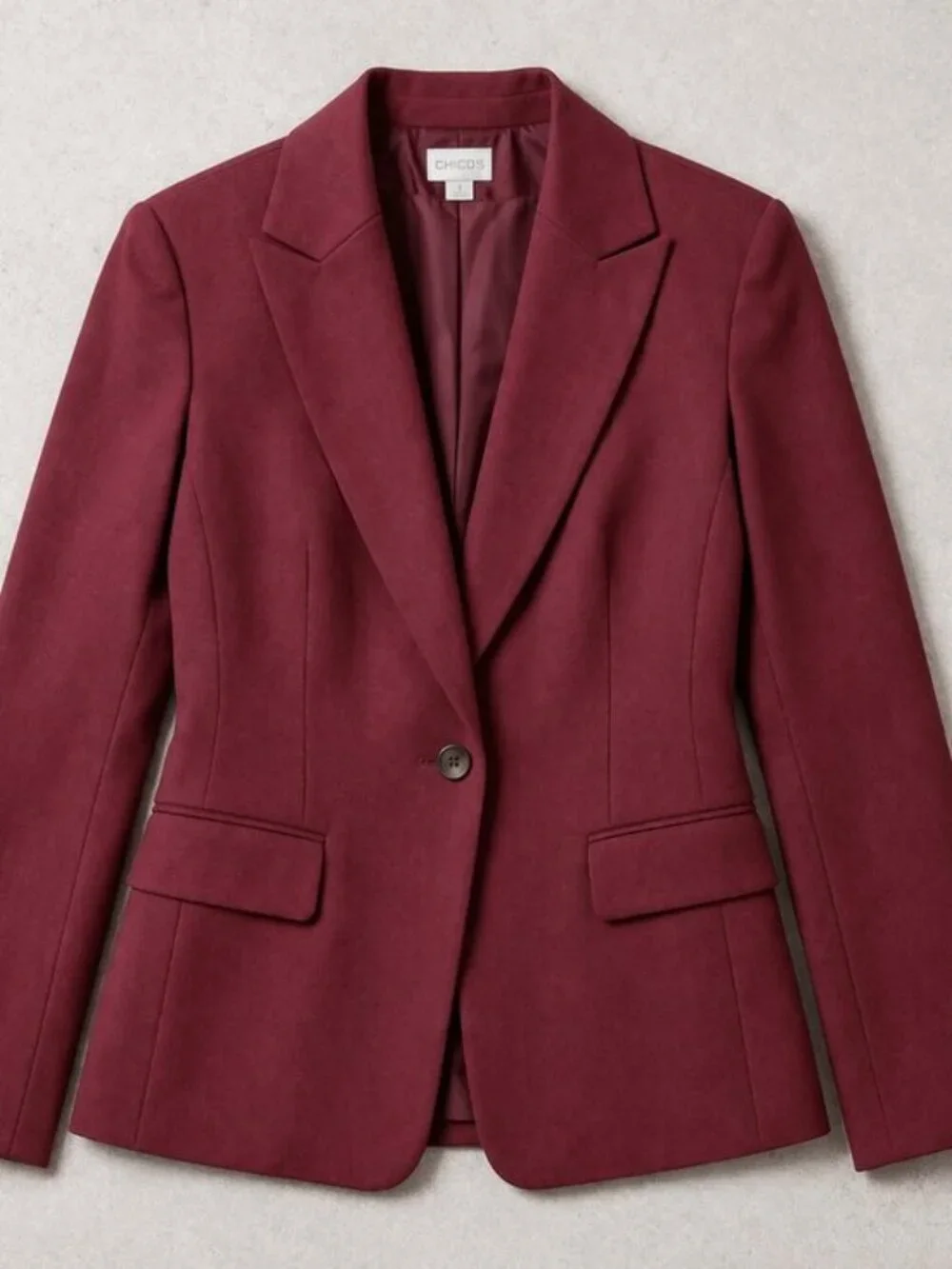 Madewell Burgundy Blazer Size 10 Tailored Structured Career Jacket Classic Chic